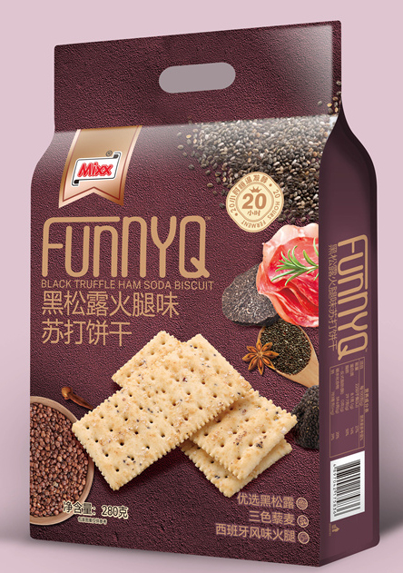 Black Truffle Ham Flavored Soda Biscuits (280g) Black Truffle Ham Flavored Soda Biscuits (280g)