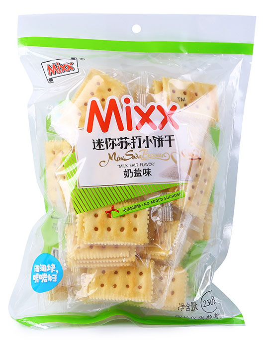 Milk and salt flavored soda Biscuits (230g) Milk and salt flavored soda Biscuits (230g)