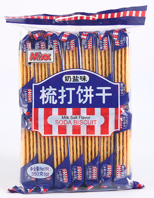 Milk and salt flavored soda Biscuits (350g) Milk and salt flavored soda Biscuits (350g)
