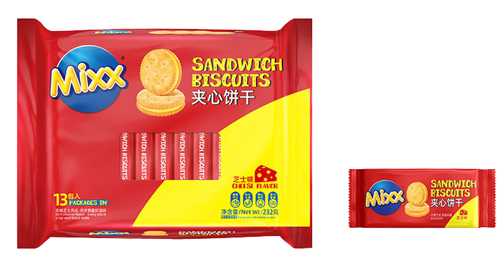 Cheese-flavored sandwich Biscuits (232g)